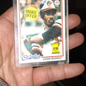 Topps Orioles Card - White, Orange, Black